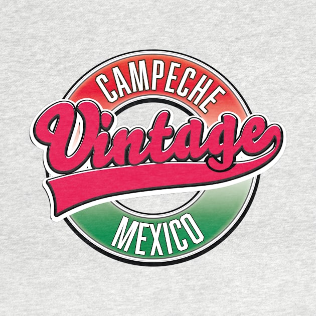 Campeche mexico vintage logo by nickemporium1